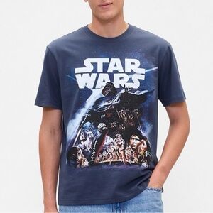 Star Wars Disney Gap Navy Blue Short Sleeve T-Shirt Men’s Large